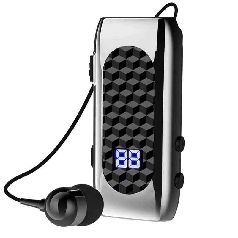 Transfronterizo DR13 collar telescópico cable auricular Bluetooth Universal Digital Display llamada de negocios 20H Número de vibración