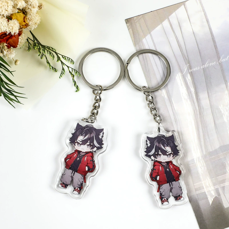 Акриловый брелок на заказ DIY креативный аниме капельница брелок на заказ лазерный красочный периметр звезды