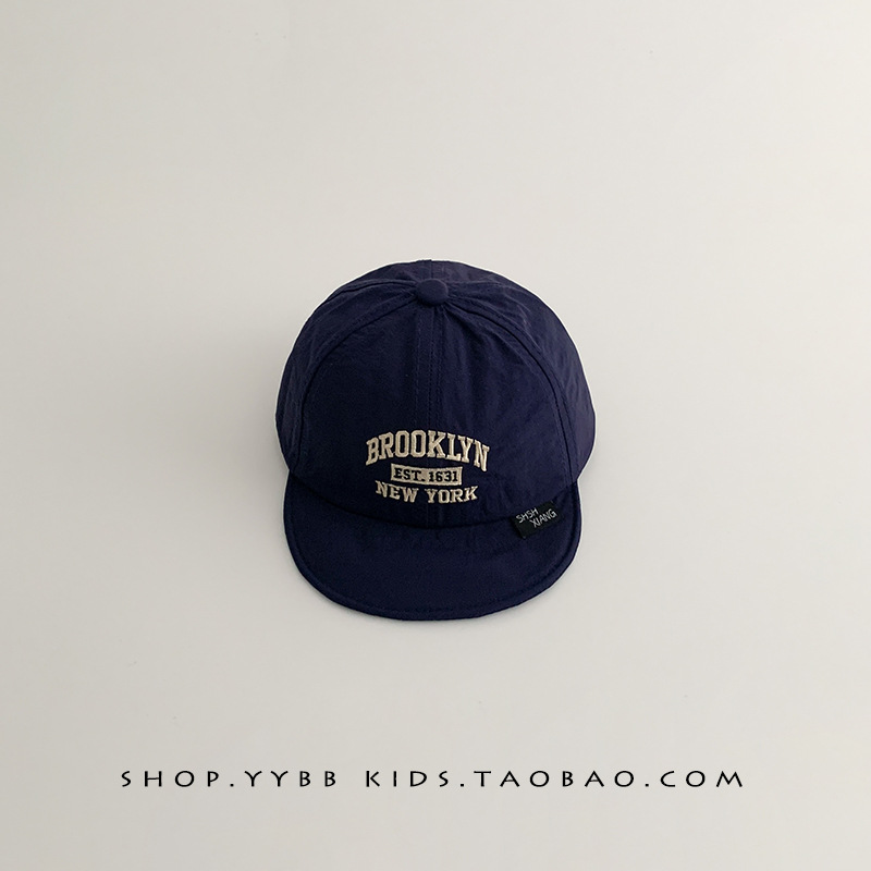 Sombreros para bebés primavera y otoño gorras delgadas gorras de lengua de pato para niños y niñas pequeños meses de sombrero solar letras de secado rápido sombrero de béisbol verano