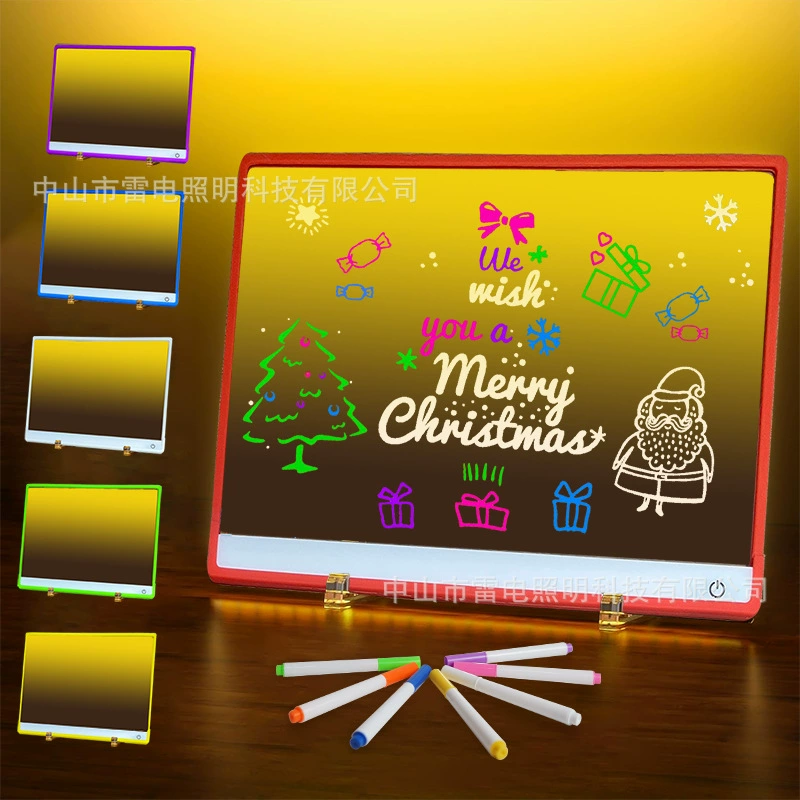 Акриловая настольная лампа с надписью erasable handwriting светящаяся доска сообщение diy перезаряжаемый LED ночник