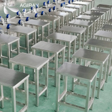 加工定制无尘净化实验室工作凳 电子厂车间防静电304不锈钢方凳子