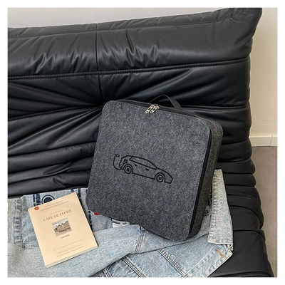 Storage Bag for Charging Guns, Portable Storage Box for Car Charging Cables, Car Trunk Storage, Car Accessories (Car storage bag/box) - square-thickening-can-bear-10kg