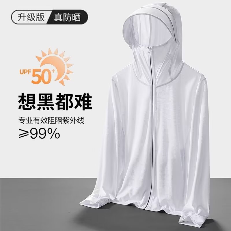 新しいアイスシルク日焼け防止服メンズ夏アウターアウトドア氷の感触通気性釣り薄いジャケット日焼け防止服 2025|undefined