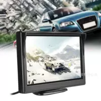 5-дюймовый автомобильный монитор с двумя входами AV HD-дисплей автомобильный задним ходом монитор присоски кронштейн двойного назначения