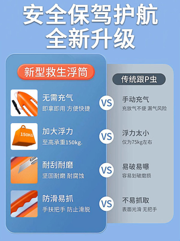 救生浮筒跟屁虫游泳成人浮漂圈浮力棒防溺水气囊装备浮|undefined