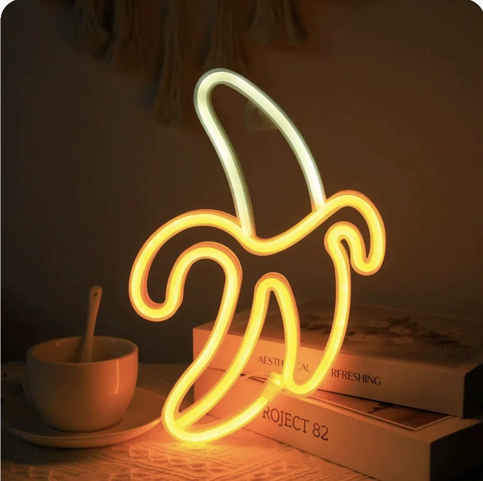 Луна-планета с неоном LED неоновая лампа, декоративный ночник, батарея 3В, разные размеры