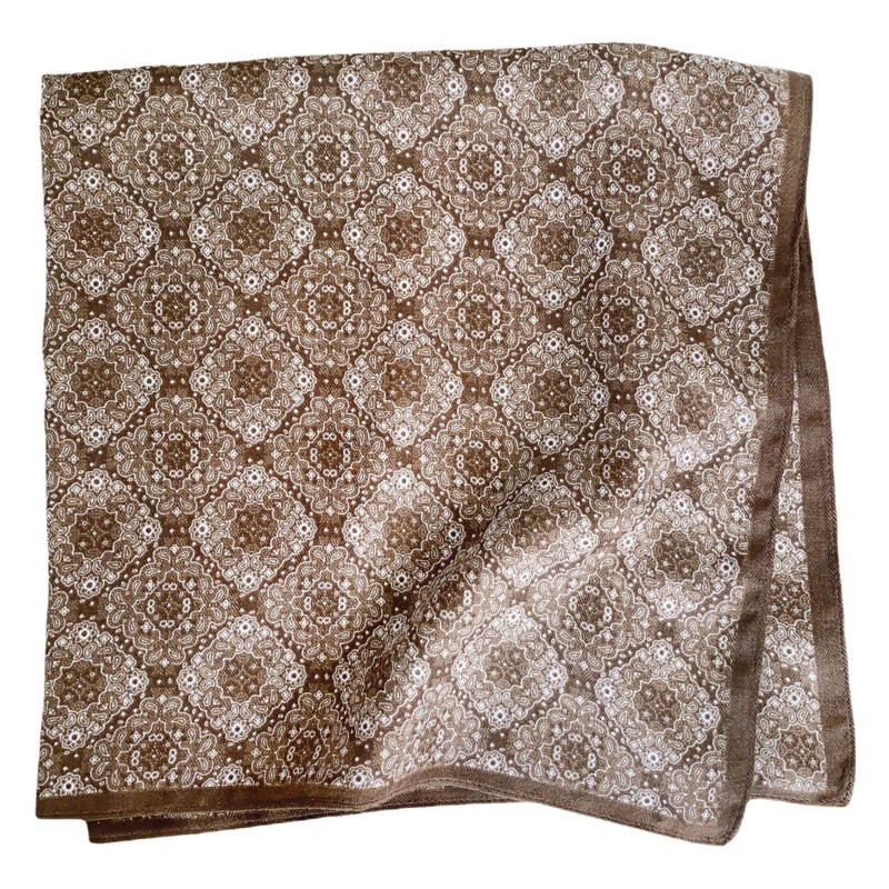 Pañuelo de Cuello de Terciopelo con Diseño Floral, Estilo Retro Fresco, Primavera-Otoño 2025, Pañuelo Pequeño Cuadrado, Diadema de Seda, Pañuelo Decorativo para la Cabeza