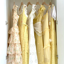 2025夏季新款韩版碎花吊带连衣裙法式裙子高级感品牌女装批发货源