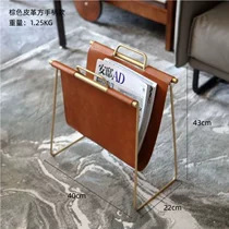 Light Luxury Simple Multifunctional Bookshelf Magazine Rack Floor-Standing Storage Iron Art Model Room Magazine Rack Creative Children's Y^