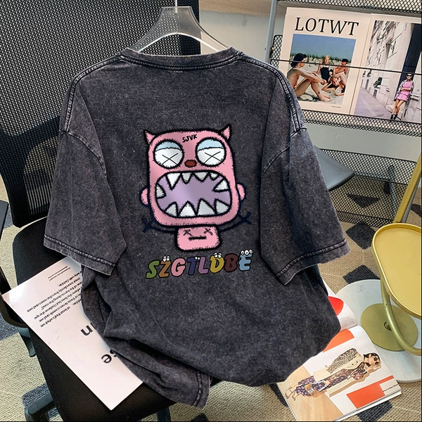 Washed black (front and back printing)