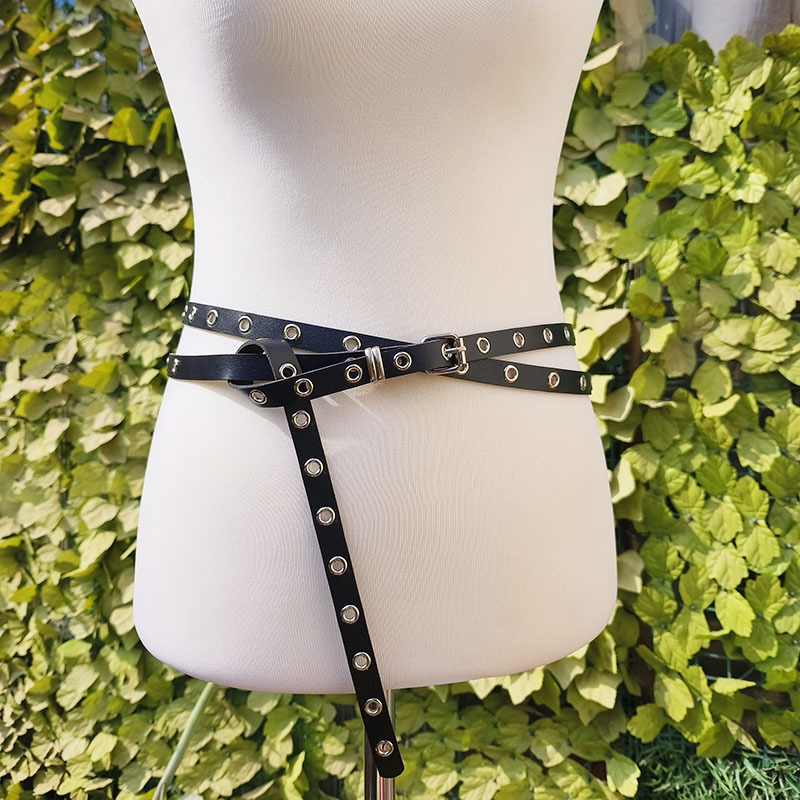 New Soft Leather Thin Belt Women's Summer Dress Shirt Fashion Decoration All-match Adjustable Long Belt