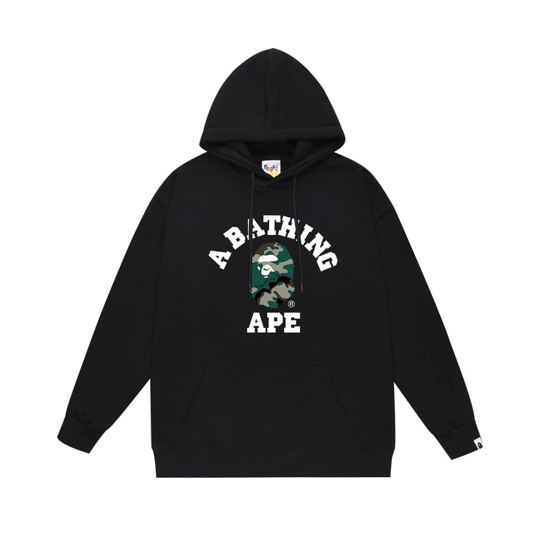 BAPE猿の頭の潮のブランドの片面のプリントは帽子の衛衣の秋冬の新型のヒップホップの潮流の男女の同項の純綿になります。|undefined
