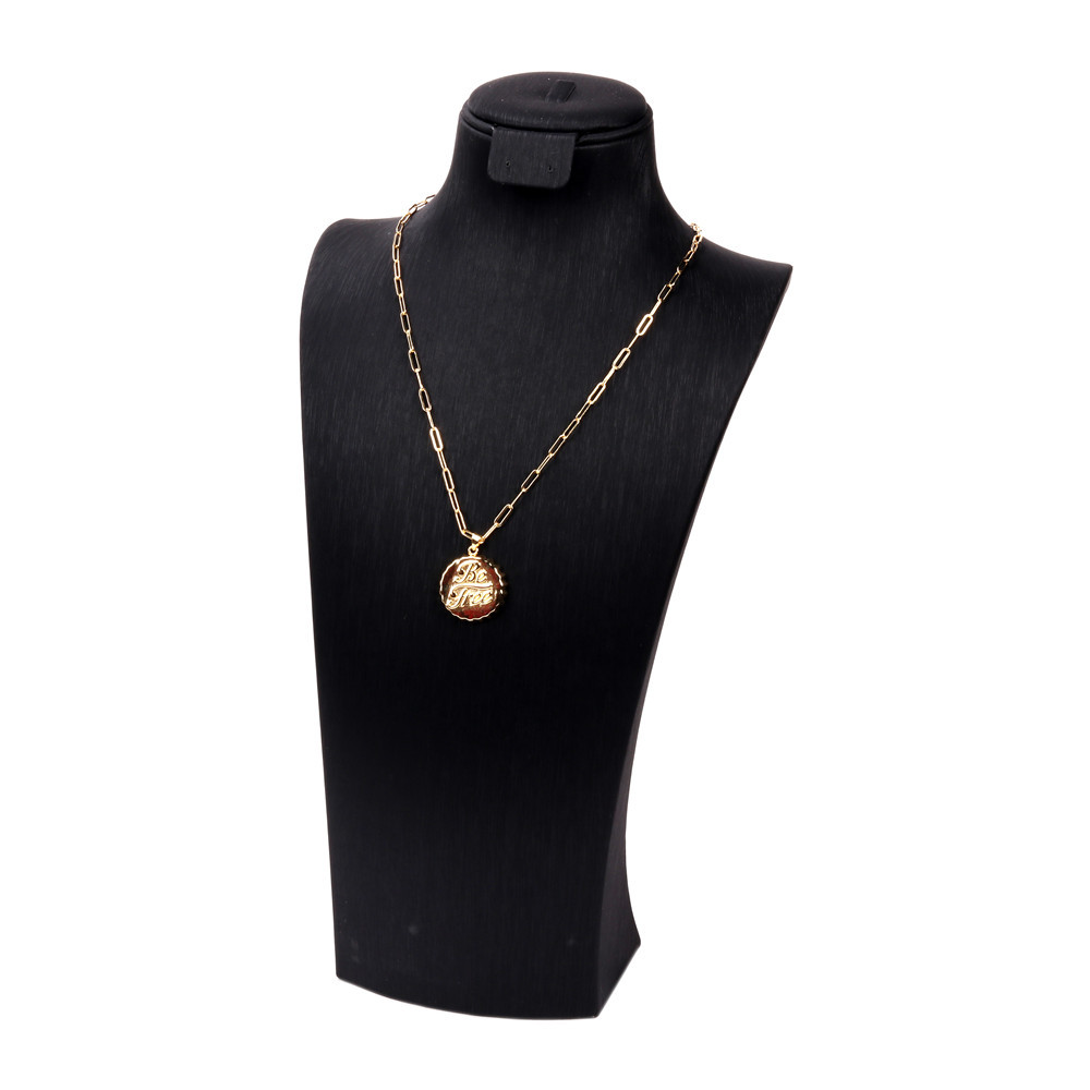 vintage coke bottle cap dripping oil copper necklace wholesale nihaojewelry