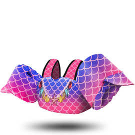 跨境专供时尚新款儿童水袖浮力衣救生衣 2-6岁初学者训练游泳装备