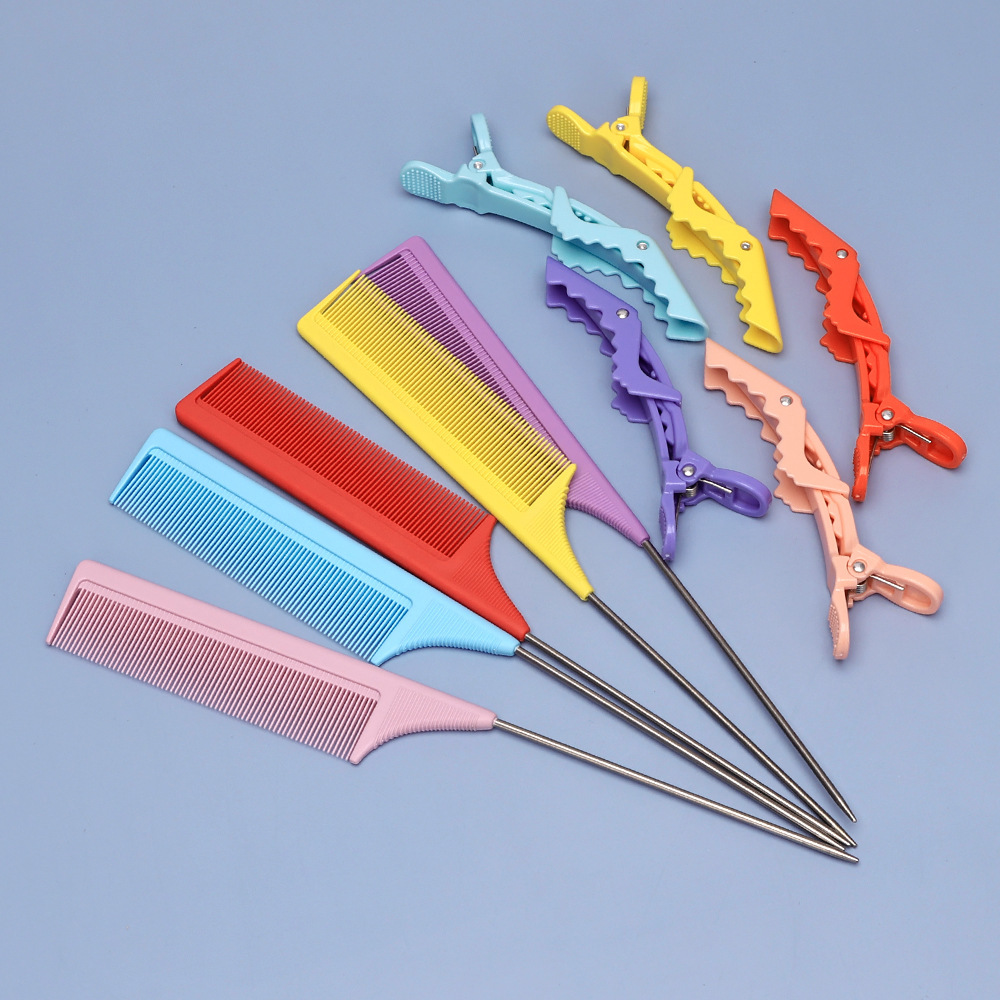 Herramientas de cepillo de teñido de aceite de peluquería salón profesional de teñido de cabello peine de teñido de cabello mango de cepillo de teñido de cabello unilateral pelo blando unilateral peine de teñido de cabello