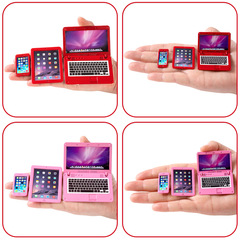 1:6 Dollhouse Mini Furniture Model Toy Accessories Notebook Phone Tablet Computer