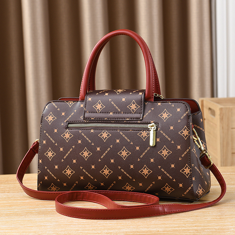Borsa a mano, nuovo modello sul mercato, borsa classica da donna alla moda per la vita e il lavoro delle mamme di mezza età, borsa a tracolla di grande capacità._voghion.com