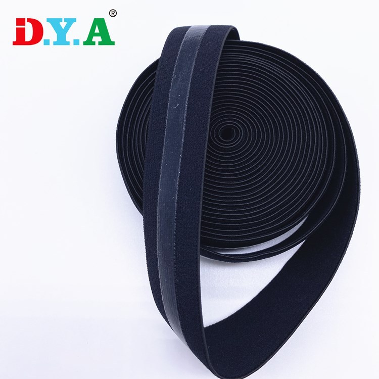 厂家直供尼龙防滑松紧带硅胶防滑松紧带内衣袖口防滑带规格可定