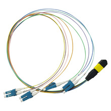 光纤跳线MTP MPO TO 8芯LC双工 9/125 单模MTP 8芯LC  35-90CM
