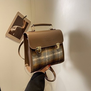 Casual Simple Large Capacity Backpack Women's 2024 Autumn and Winter New Casual Fashion Handbag Crossbody Bag