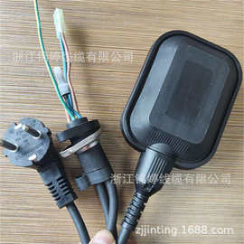 KC认证插头  H07RN8-F橡胶线 水泵插头电源线 水泵浮球开关阻燃