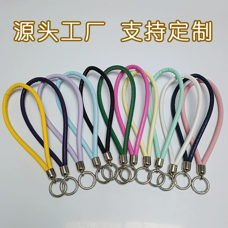 Мобильный телефон ремешок запястья кожаный ремешок модный ремешок короткий ремешок для мобильного телефона цепи для предотвращения потери ключей аксессуары