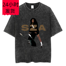Limted Rapper SZA CTRL SOS Washed Fashion T Shirt Vintage Me