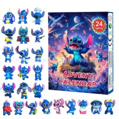 新品スティッチ星间ベビークリスマス降临カレンダーブラインドボックスクリスマスクリスマスアドベントカルダ