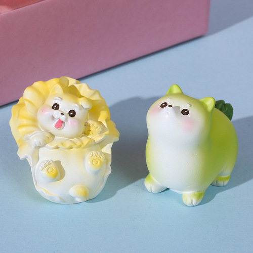 Creative Cartoon Cai Dog's World Mini Ornaments Micro Landscape Resin Crafts Wholesale Desktop Decoration Wholesale