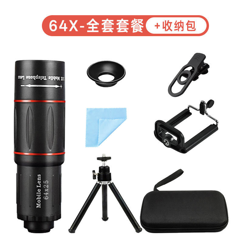 Lente de Teléfono Móvil Teleobjetivo para Fotografía Profesional en Conciertos, Telescopio Monocular de Alta Definición 18x para Fotografía en Exteriores