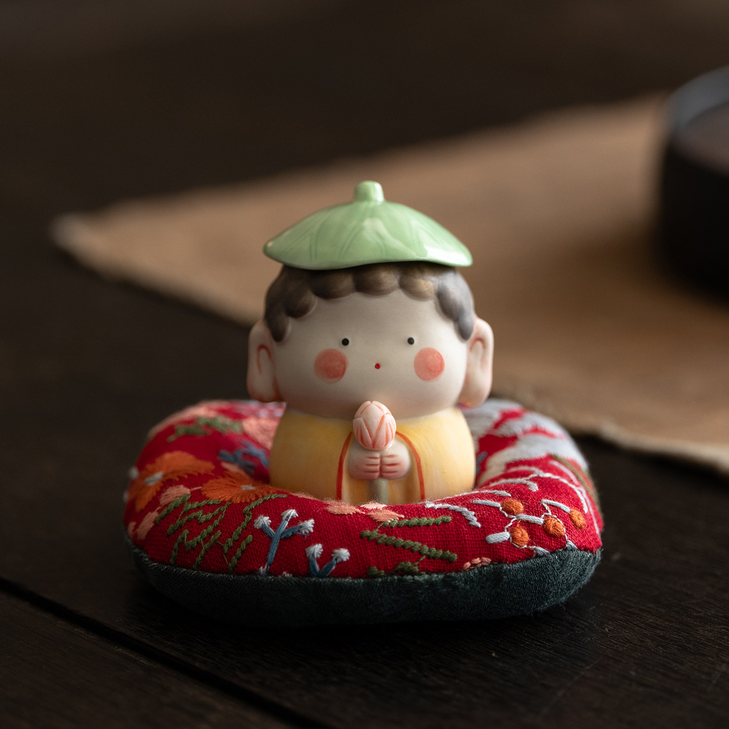 可爱萌小佛茶宠摆件小如来佛像家居装饰品工艺品创意摆件卡通茶玩