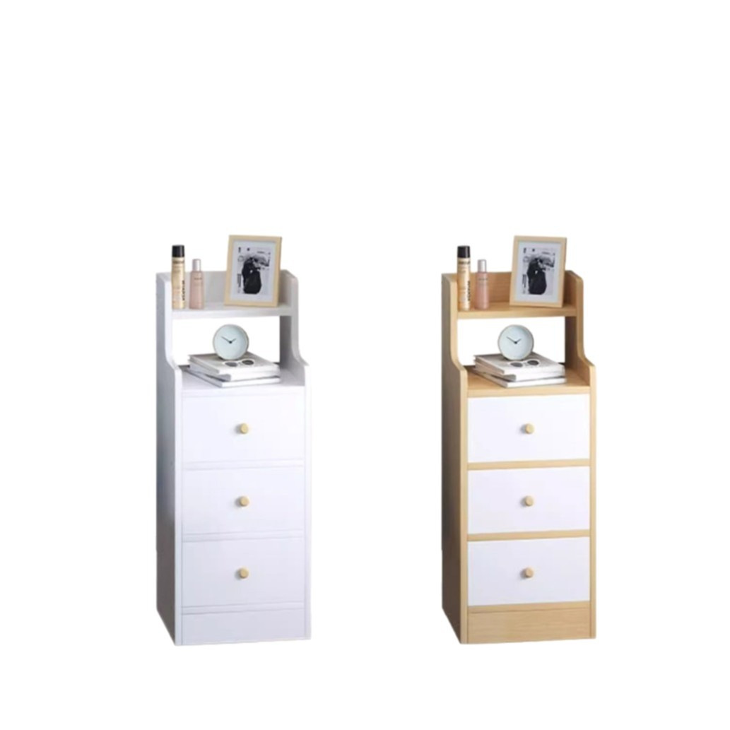 Tabernita de cabecera pequeño armario de almacenamiento armario de almacenamiento dormitorio pequeño armario de hendidura al lado de la cama simple estante de madera sólida librería