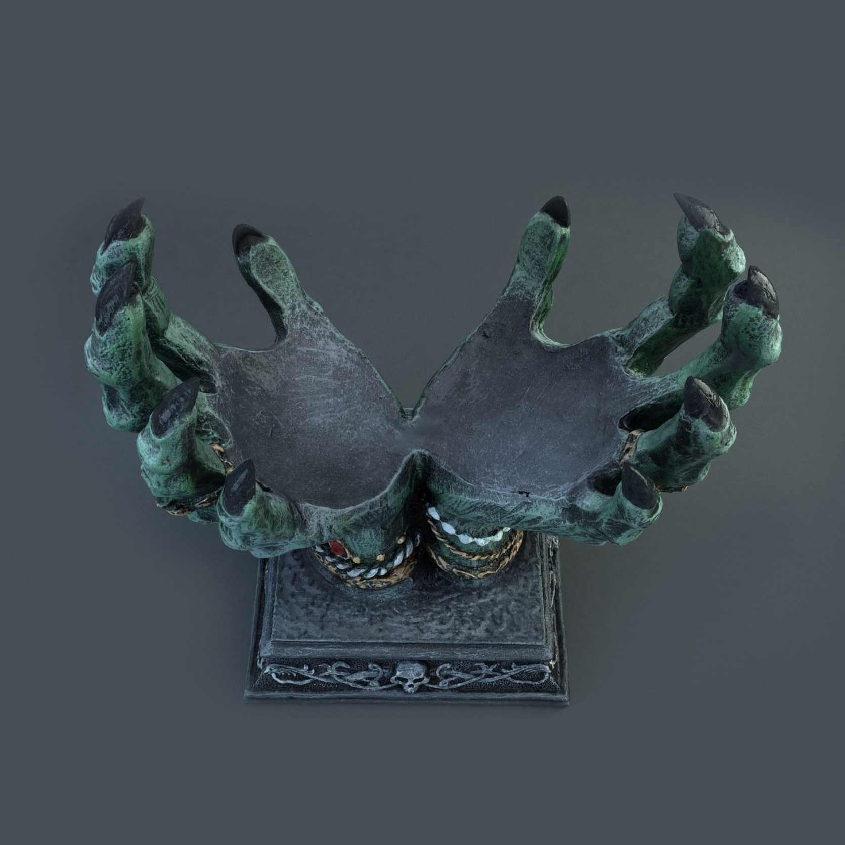 New Devil's Hand Crystal Ball Stand - Desktop Decorative and Storage Piece for Halloween, Pagan and Witchcraft Themes_voghion.com