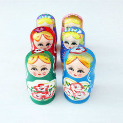 Wooden 5 Russian nesting dolls Wooden doll Set of 5 nesting craft decor item Gift decoration wholesale