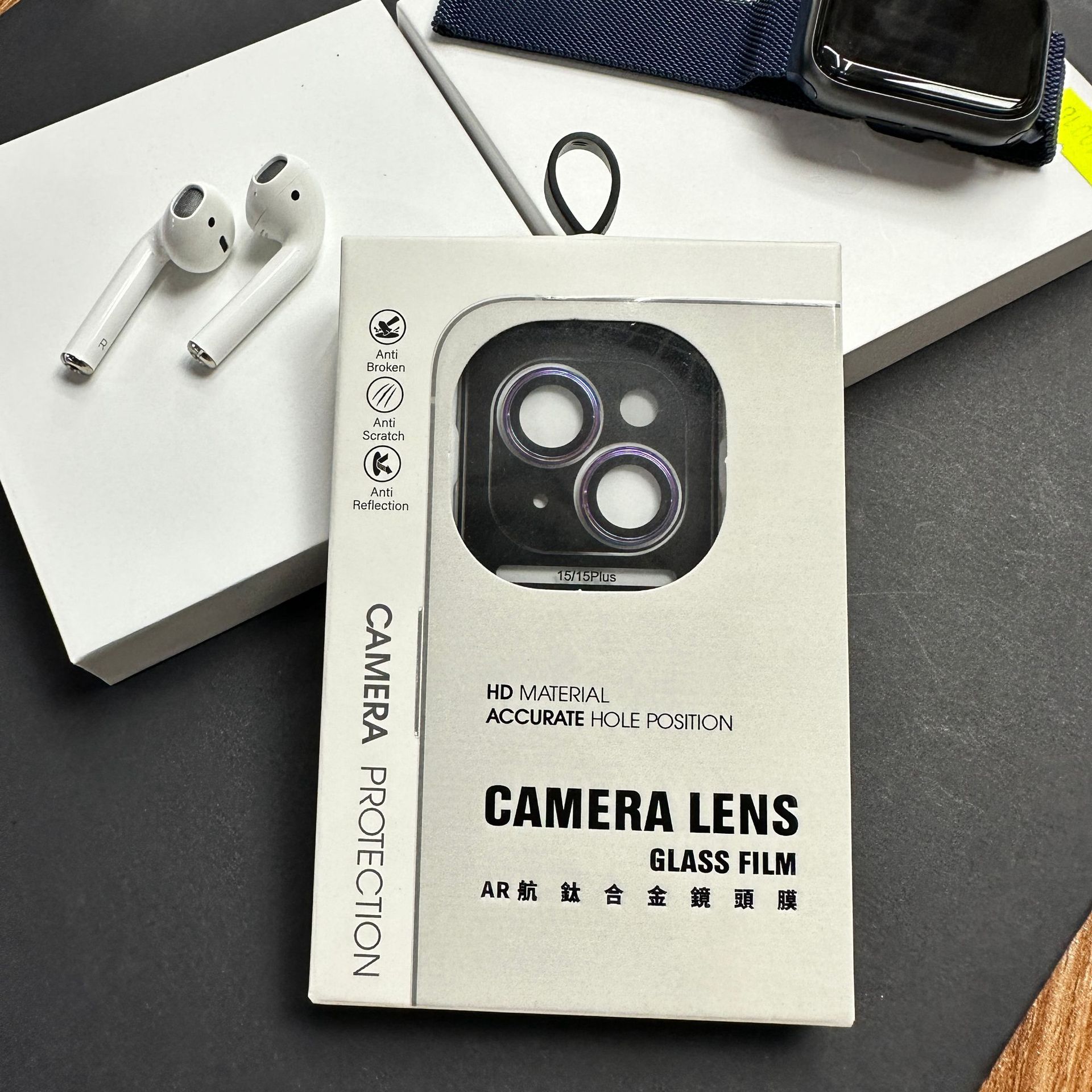 Adecuado para iPhone15promax Eagle Eye lente anillo protector pegatina iPhone15Pro localizador lente anillo pegatina