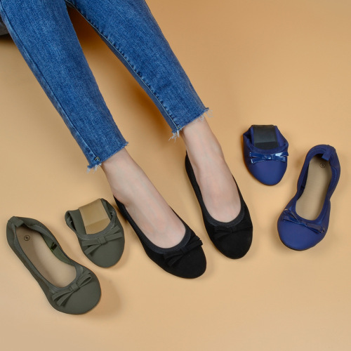 Niuba egg roll shoes  spring and autumn new style shallow mouth single shoes women's bow soft bottom round toe curved shoes shoes