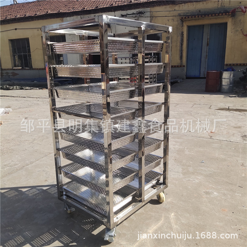 馒头蒸房蒸车  商用枸杞烘干架子车 水产冷冻推车