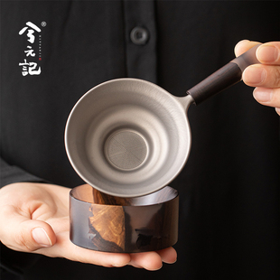 ✅ Pure Titanium Tea Strainer Set with Thousand-Hole Integrated Tea Filter and Ultra-Fine Filter for Home Tea Set