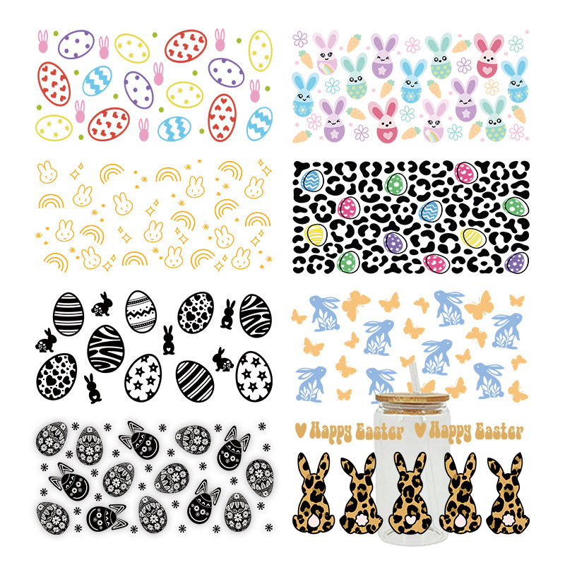 UV转印贴玻璃杯水晶标水晶贴跨境专供16oz琉璃杯专用贴23cmX11cm