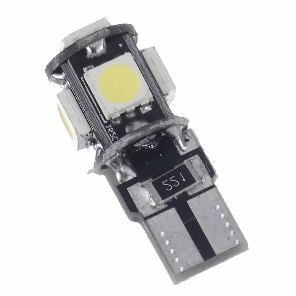 工廠直銷 汽車LED燈 canbus解碼T10 5050 5SMD  LED示寬燈 閱讀燈