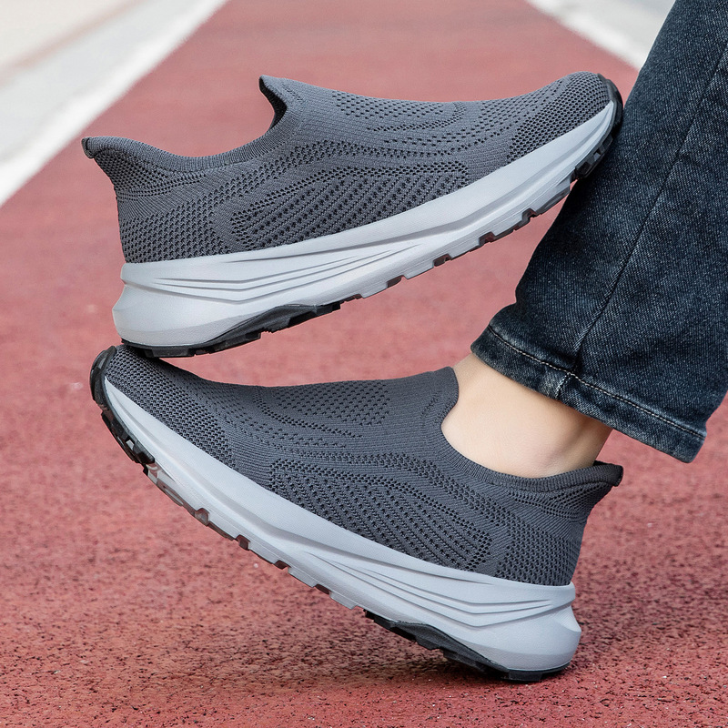 Cross-Border New Men's Slip-On Shoes, Men's Mesh Breathable Casual Shoes, Outdoor Sports Shoes, Trendy Running Shoes, Walking Shoes Cross-Border New Men's Slip-On Shoes, Men's Mesh Breathable Casual Shoes, Outdoor Sports Shoes, Trendy Running Shoes, Walking Shoes