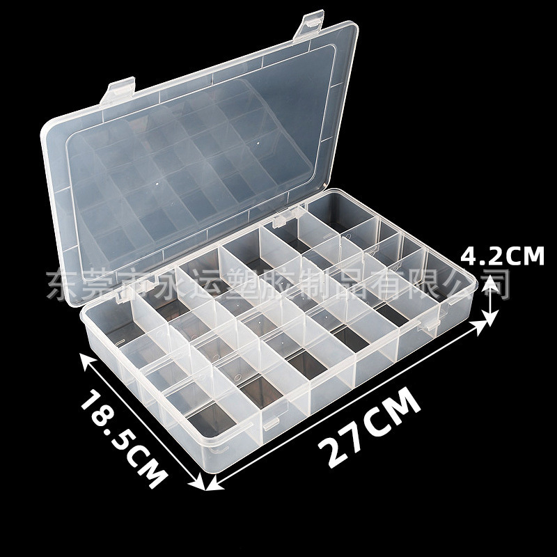 tornillo herramienta de piezas de hardware transparente pp caja divisoria caja de piezas electrónicas de plástico directo fábrica