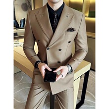 N 28531 Men's Double Breasted Wedding Suit ����������װ