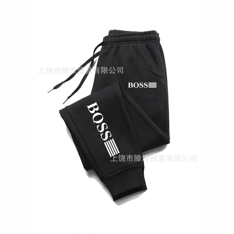 Cross-Border New Fashion Loose Sweatpants Versatile Joggers Unisex Casual Fleece-Lined Sports Pants Comfortable Fitness Long Pants