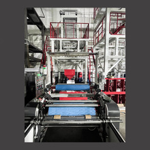 √两层共挤AB快递袋高压降解料PE塑料薄膜服装袋吹膜机可降解