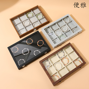 Banya Dust-proof Jewelry Box with Lid Bracelet Storage Box Bracelet Bracelet Box Jade Bracelet Jewelry Box Jewelry Box Full of Jewelry