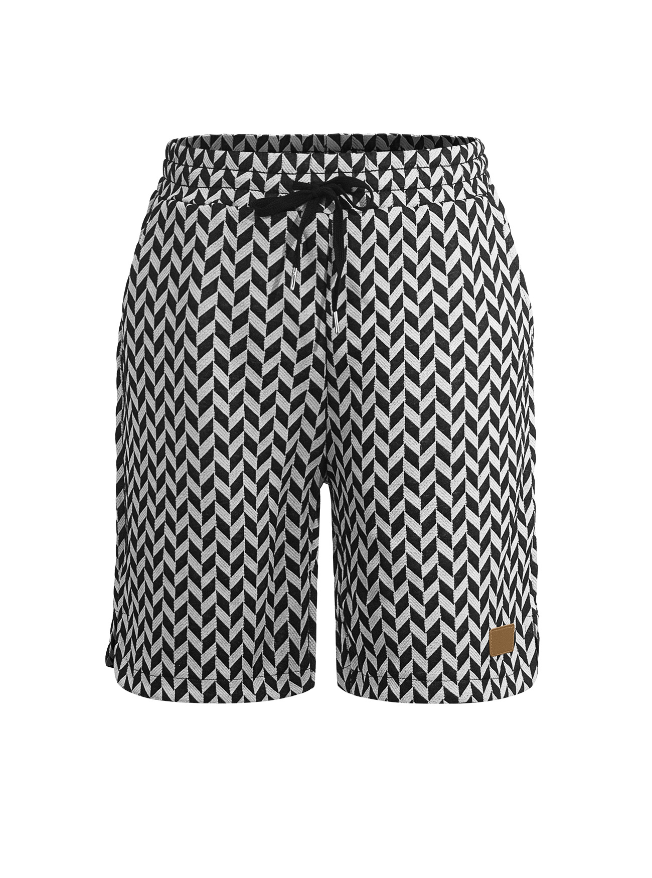 Estación independiente transfronteriza hombre Jacquard estampado de cintura media TK deportivo casual suelto respirable elástico cinco pantalones cortos