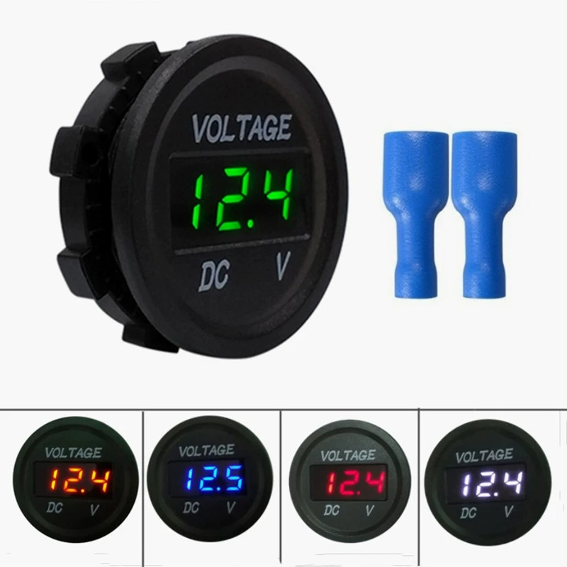 Новый автомобильный аккумулятор вольтметр постоянного тока сенсорный переключатель светодиодный цифровой дисплей измеритель напряжения может тестировать 5-30 В