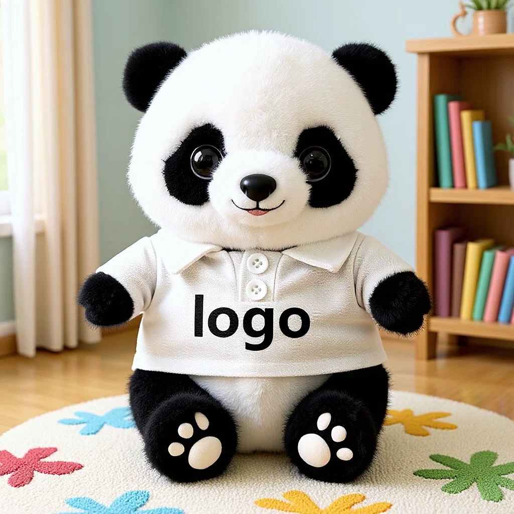 Panda lindo muñeca de peluche vestido Tesoro Nacional Panda muñeca Chengdu recuerdos festivos regalos impresión logotipo