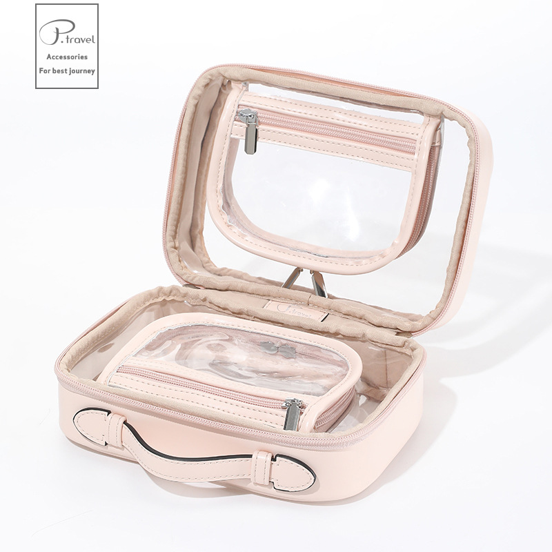 Bolsa de cosméticos de gran capacidad para mujeres 2023 nueva bolsa de lavado impermeable portátil partición cosmética bolsa de almacenamiento traje de viaje